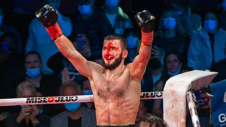 Artur Beterbiev secured a knockout victory, successfully defending his world title