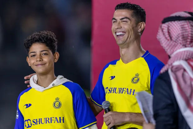 Video: Following in my father’s footsteps. Amazing goal from the kid of Cristiano Ronaldo