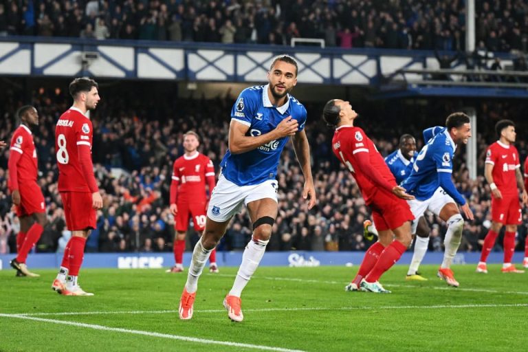 Liverpool’s Title Aspirations Dashed as Everton Prevails in Historic Merseyside Derby