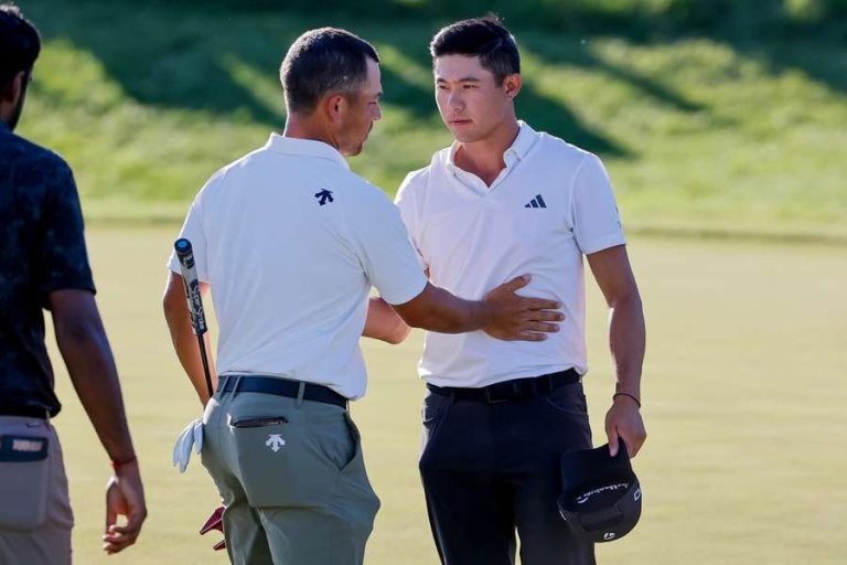 Xander Schauffele and Collin Morikawa share PGA Championship lead